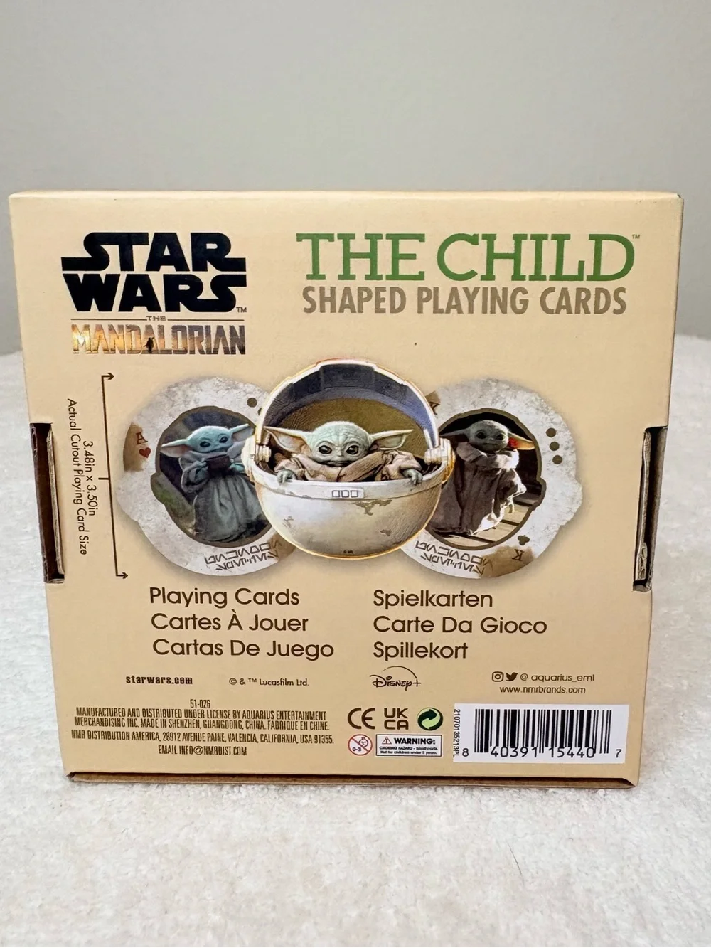 Star Wars The Mandalorian 'The Child' Shaped Playing Cards